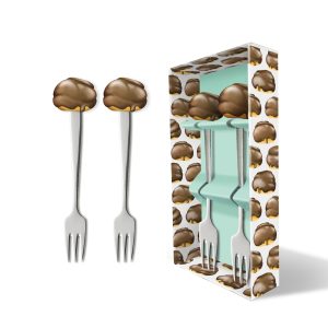Furculițe TomisBoll pentru prăjituri – set x2